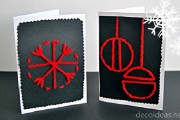 7317Manualidades de Navidad: Tarjetas de felicitación