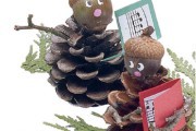 Manualidades de Navidad con piñas