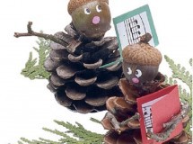 Manualidades de Navidad con piñas