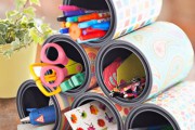 Manualidades con niños: Organizador de escritorio