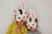 11061Manualidades con niños: Máscara de Conejo de Pascua