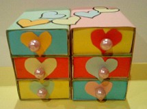 Manualidades infantiles: Joyero con cajas de cerillas