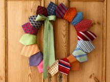 Ideas para el Día del Padre: Corona de Corbatas