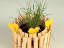 Ideas para el día de la madre: Macetero con pinzas