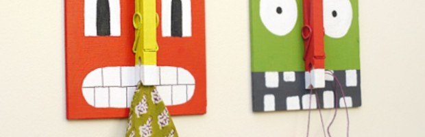 Manualidades infantiles: Monstruos sujeta-cosas