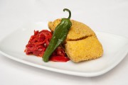 Bacalao frito con pimientos del piquillo
