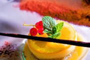 Naranja y chocolate (texturas de  naranjas, crema de chocolate y aceite de oliva), Surtopía