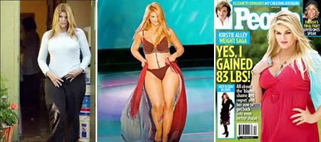Kirstie Alley gana peso de nuevo