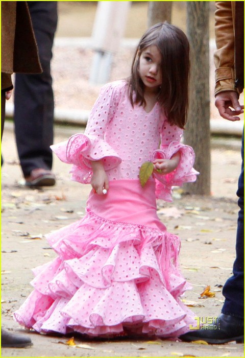 Suri Cruise muy integrada en España