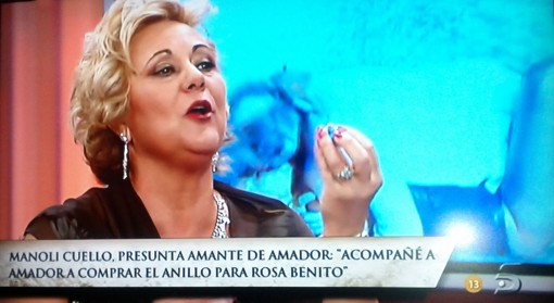 Manoli Cuello, supuesta amante de Amador Mohedano