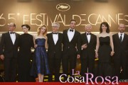 Robert Pattinson con sus compañeros en Cosmopolis
