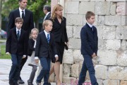 28635La infanta Cristina y sus hijos acuden al funeral de Juan María Urdangarin