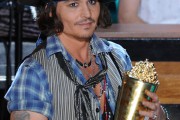 Johnny Depp en los MTV Movie Awards 2012