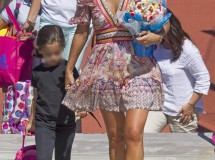 Paula Echevarría y David Bustamante acuden a la fiesta fin de curso de Daniella