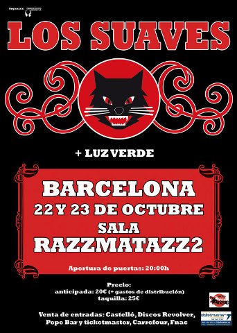 Barcelona se prepara para la llegada de Los Suaves