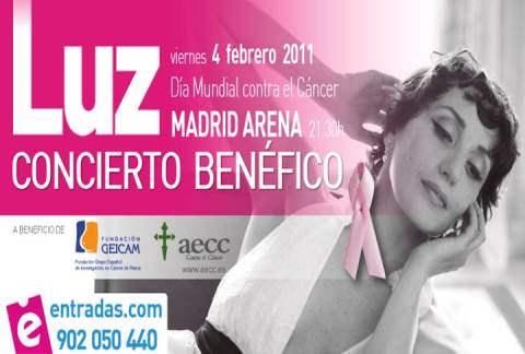 Luz Casal, concierto benéfico el día mundial del cáncer