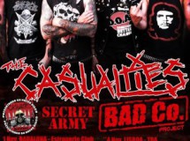 The Casualties: gira por la Península en noviembre junto a Bad Co. Project y Secret Army