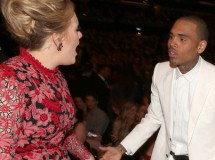 Adele no se peleó con Chris Brown en los Grammy