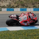 Nicky Hayden prueba la Ducati GP12 en el circuito de Jerez