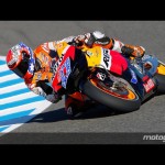Casey Stoner controla la FP1 de MotoGP en Jerez con Pedrosa 2º y Rossi 3º