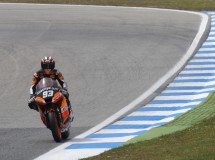 Marc Márquez satisfecho con las pruebas realizadas con su Moto2 en Estoril