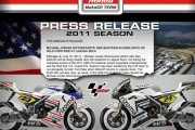 Foto de la Honda MotoGP de ElÃas y Bostrom para Laguna Seca