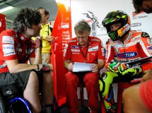 Valentino Rossi rodó ayer en Jerez con la GP12