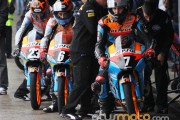 Herrera, Baldassari y Márquez box Moto3 CEV Jerez 2012