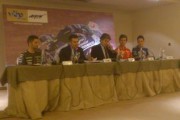 39522Espargaró, Terol y Faubel en la presentación de Vibo como patrocinador