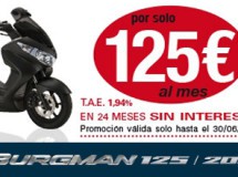 Consigue tu Burgman 125/200 por 125 euros al mes