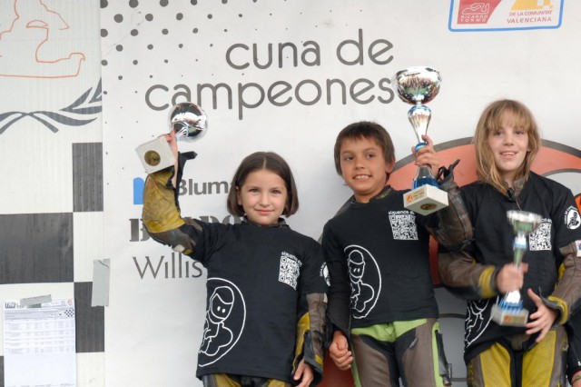 podio cuna campeones
