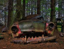 El cementerio de coches del bosque de Chatillon