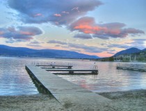 Lago Okanagan en Canadá