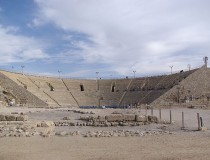 Ruinas romanas en la antigua ciudad de Cesárea