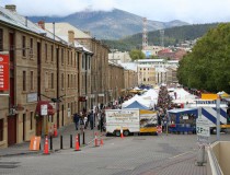 Salamanca Place, corazón de la vida cultural de Hobart