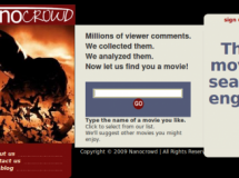 Nanocrowd, recomendación de peliculas