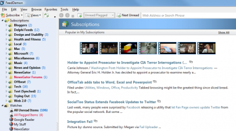 FeedDemon, el lector RSS definitivo