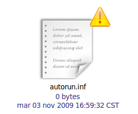 Windows 7 ya no utiliza el archivo autorun.inf
