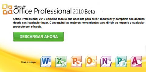 Office 2010 será lanzado en junio