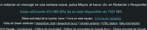 Desactivar Google Buzz