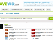 Savevid, o cómo descargar vídeos de Internet