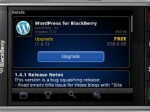 Ya disponible WordPress para Blackberry 1.4.4