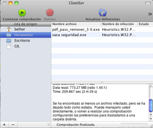 ClamXav: antivirus libre para Mac OS X