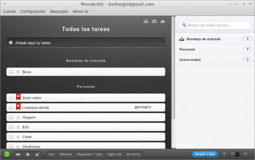 Wunderlist para Linux