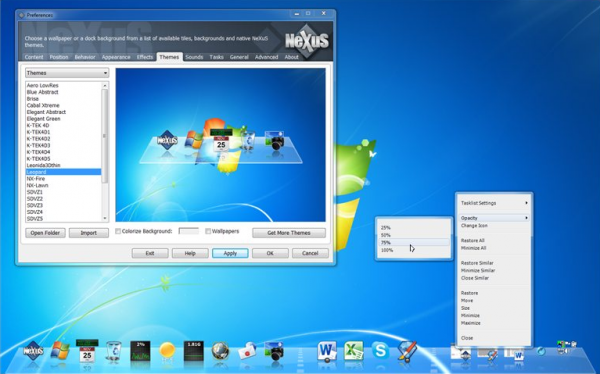 nexus Nexus, el dock para Windows