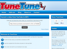 Convierte vídeos de YouTube a MP3 con TuneTune