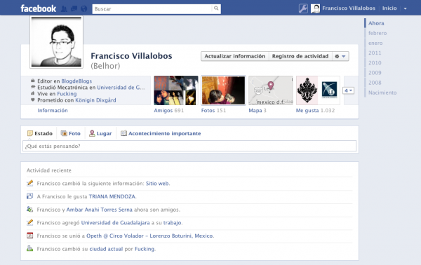 Cómo eliminar la biografía en Facebook