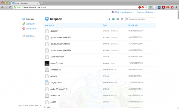 Dropbox-web Nueva interfaz web para Dropbox
