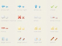 Colección de iconos para acciones en PNG