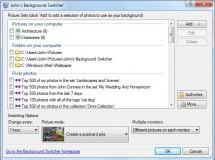 Diferentes fondos de pantalla a cada momento con John’s Background Switcher